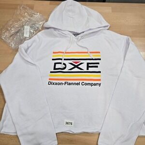 Dixxon Flannel Company Streamline Orange Crop White Hoodie Sweatshirt - XL